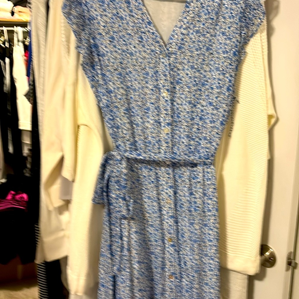 Draper James Maxi Dress Blue & White Floral